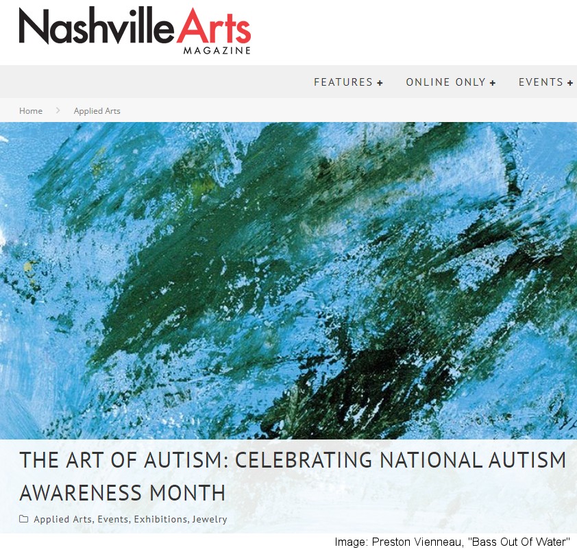 Nashville Arts clipping of Grace Goad Art